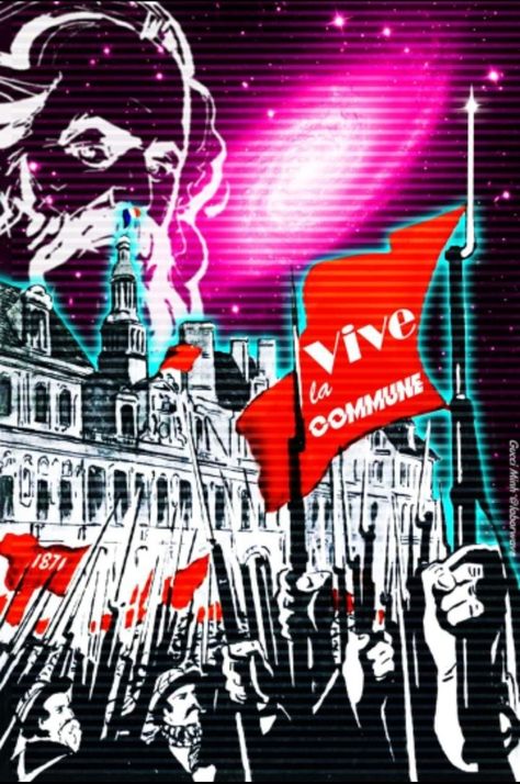 Paris Commune, Protest Art, Red Star, Aesthetic Images, Illustration Art, Neon Signs, Flag, Paris, Red