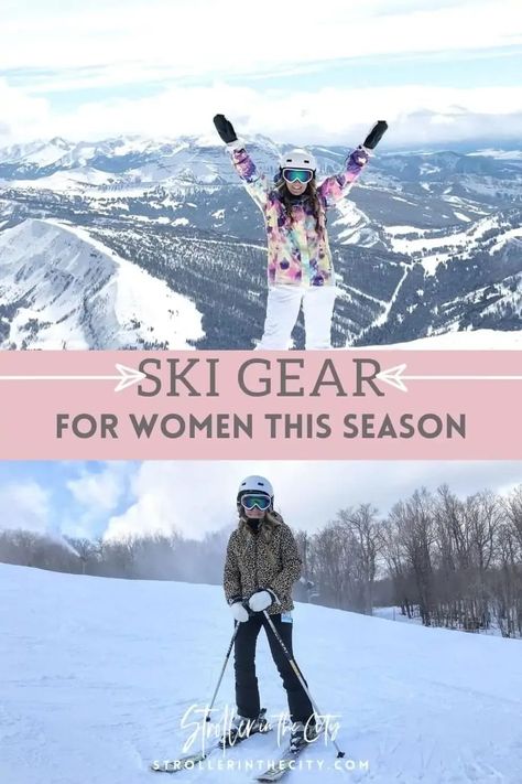 Visit here to see Women’s Gear For Ski Season on STROLLER IN THE CITY! If you are looking for the latest ski wear for women then this is the blog post for you! Hit the slopes in style with these womens ski wear outfits. You will love these womens winter accessories this blog post has to offer as well. Be sure to try out these ski gear outfits and ski accessories. There is nothing better than skiing in style. #ski #outfit #winter Ski Gear Women, Ski Wear For Women, Womens Ski Outfits, Ski Outfit For Women, Women Pants Outfit, Skiwear Women, Winter Knit Scarf, Ski Culture, Womens Ski