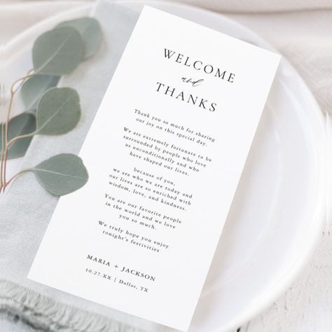 Elegant Thank You Welcome and Thanks Place Cards Thank You Wedding Place Cards, Thank You Note At Wedding Table, Thank You Wedding, Thank You Card Wedding, Burger Wedding, Welcome Note Wedding, Wedding Place Card Ideas, Placecards Wedding, Place Setting Cards