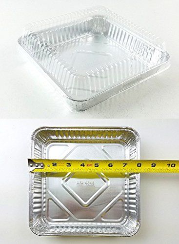 HandiFoil Square Aluminum Foil Cake Pan wDome Lid  Disposable Pans Pack of 10 ** Learn more by visiting the image link.Note:It is affiliate link to Amazon. Mini Cakes In Foil Pan Ideas, Mini Cake Pans With Lids Ideas, Mini Cake Pans With Lids, Foil Cake, Aluminum Pie Pans, Aluminum Foil Pans, Microwave Baking, Weber Bbq, Drip Pan