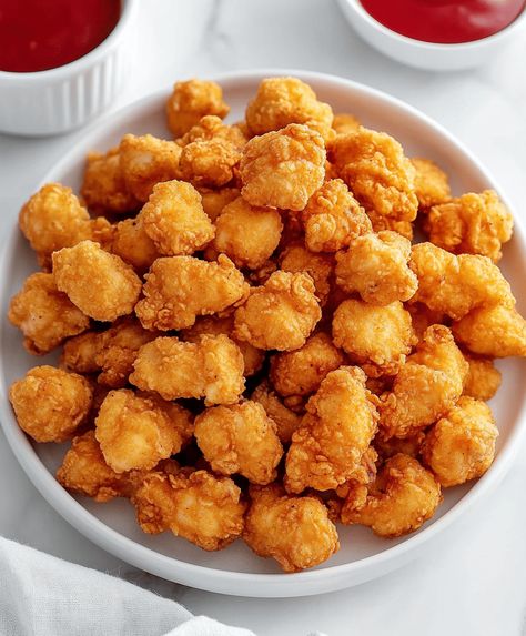 Homemade Popcorn Chicken Recipe Homemade Popcorn Chicken, Homemade Chicken Strips, Popcorn Chicken Recipe, Homemade Popcorn, Popcorn Chicken, Chicken Strips, Treat Recipe, Dexter, Chicken Recipe