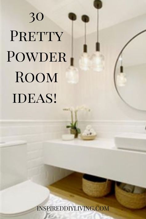 2023 Powder Room Ideas, Best Half Bathroom Ideas, Back To Back Bathroom Sinks, Designer Powder Room Ideas, Updated Half Bathrooms, Bathroom Vanity Ideas For Small Bathroom, Half Bathroom Sink Decor, Small Half Bathroom Ideas Luxe, Half Bathroom Ideas Farmhouse Modern