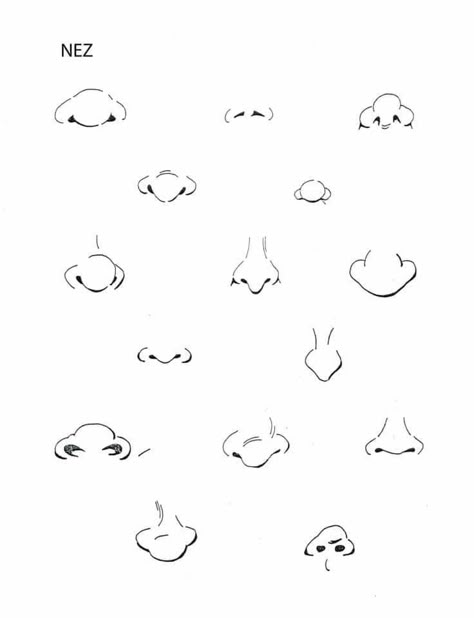 Drawing Nose Cartoon, Cartoon Nose Drawing Easy, Face Shapes Cartoon, Types Of Nose Drawing, Character Design Nose, Caricature Nose, Nose Character Design, Cartoon Noses Drawing, Cartoon Nose