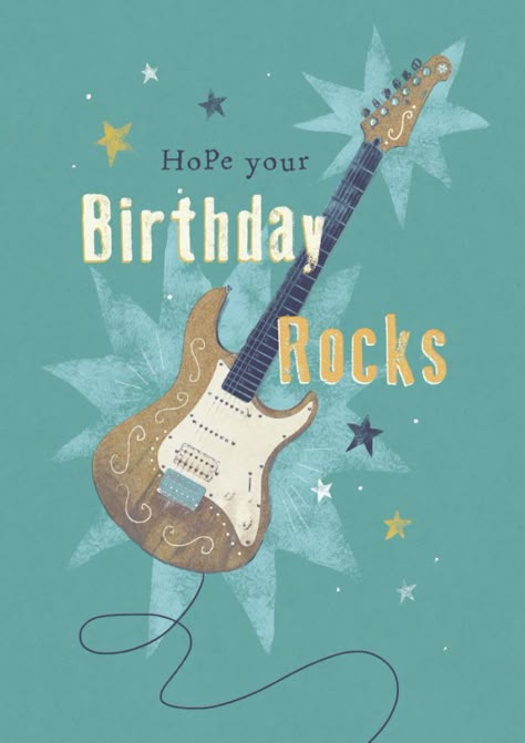 Happy Birthday Guitar, Happy Birthday Nephew, Happy Birthday Music, Happy Birthday Man, Best Birthday Quotes, Happy Birthday Art, Nephew Birthday, Birthday Wishes Funny, Happy Birthday Pictures