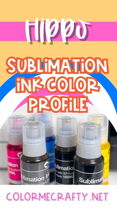 Did you know that you can make your sublimation prints even better with the Hiipoo sublimation ink color profile? - Find out how. Sublimation Ideas Projects Inspiration, White Toner, Sublimation Prints, Cricut Craft Room, Color Profile, Sublimation Ink, Ink Color, Cricut Crafts, Extra Money