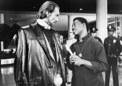 "The Golden Child" - Charles Dance with Eddie Murphy Eddie Murphy And Michael Jackson, 80s Movie Characters, Michael Jackson And Eddie Murphy, The Power Of Habit Charles Duhigg, James Hong, 1980s Movies, Charles Dance, Twin Flame Art, Dance Forever