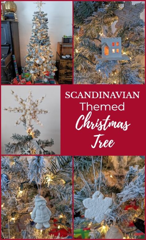 Scandinavian Christmas Tree Ornaments, Scandinavian Christmas Tree Decorations, Scandinavian Christmas Traditions, Norwegian Christmas Tree, Swedish Christmas Tree, Nordic Christmas Tree, Scandinavian Christmas Tree, Scandinavian Christmas Decorations Diy, Nordic Christmas Scandinavian Style