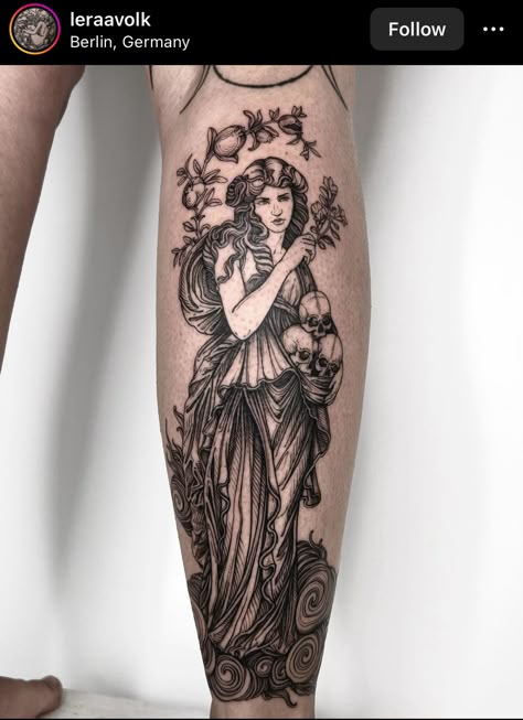 Female Profile Tattoo, Ceres Tattoo, Pershopene Tattoo, Reinassance Tattoo, Psyche Tattoo Goddess, Giulia Tofana Tattoo, Perspherone Goddess Tattoo, Waterhouse Tattoo, Persephone Statue Tattoo