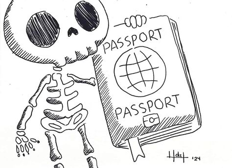 Day 7: PASSPORT 🛂 #inktober2024passport #inktoberpassport #ink #art #inkwork #comics #blackandwhite #sketch #design #inking #inkwork #doodle #creative #artist #characterdesign #inkdrawings #inkart #inkartist#inktober2024 #inktober52 Passport Inktober, Day 7, Ink Art, Sketch, Comics, Quick Saves, Art, Design