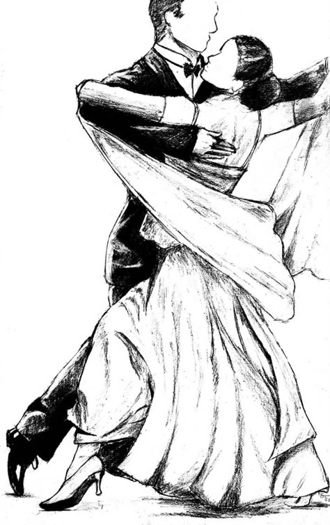 Ballroom Dancers by terrail on DeviantArt Ballroom Dancer Drawing, Ballroom Sketch, Dancing Couple Drawing, Couple Dancing Drawing, Dance Drawings, Danza Latina, Two Dancers, Dancing Drawing, Dancer Drawing