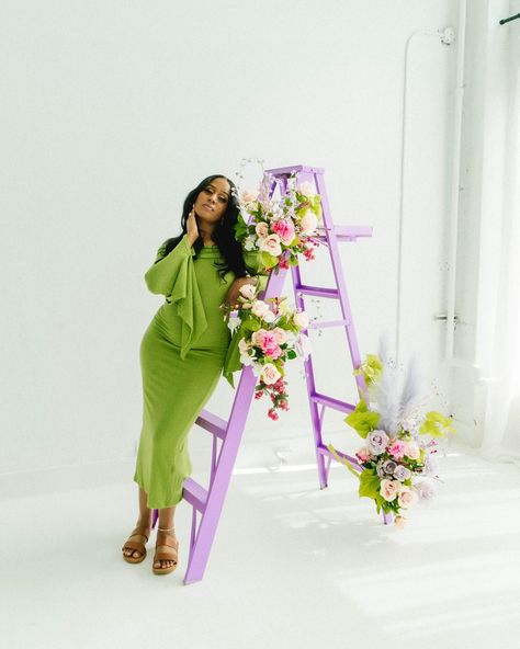 Amaya & this color combo ✨ she was my inspiration to create this ladder! She sent me her mood board for her dream birthday photos and I was dedicated on making this vision come to life 🫶🏼 Spring Birthday Photoshoot, March Photoshoot Ideas, Floral Photoshoot Ideas, Cherry Photoshoot, Photoshoot With Flowers, Floral Photoshoot, Selfie Studio, Graduation Cap Decoration Diy, Dream Birthday