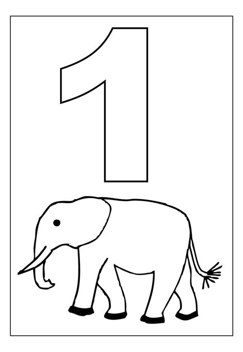 Number 1 Coloring Page Kindergarten Coloring Sheets, Coloring Worksheets For Kindergarten, Preschool Numbers, Free Printable Numbers, Kindergarten Colors, Kindergarten Coloring Pages, Numbers Kindergarten, School Coloring Pages, Free Coloring Sheets