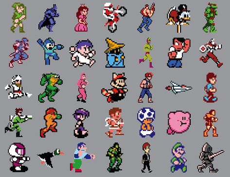 NP_November_C1 8bit Video Games, Sprite Art, Nintendo Power, Draw Reference, Character Sprite, Nintendo Super Smash Bros, Dream Master, Game Sprites, Nintendo Entertainment System