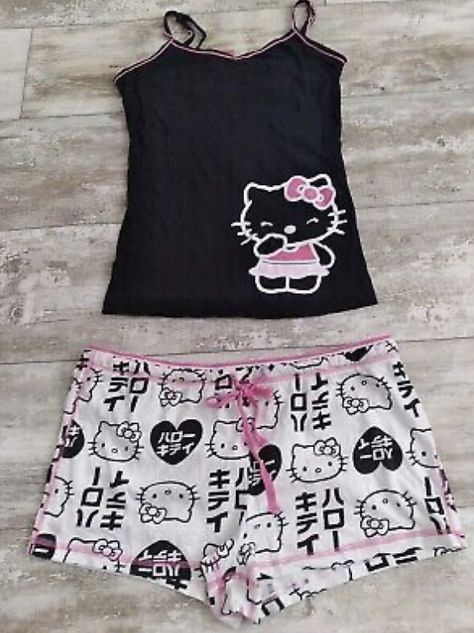 Sanrio Clothes, Billionaire Homes, Trashy Outfits, Kitty Clothes, Kitty Items, Hello Kitty Clothes, Cute Pjs, Cute Pajama Sets, Hello Kitty Sanrio