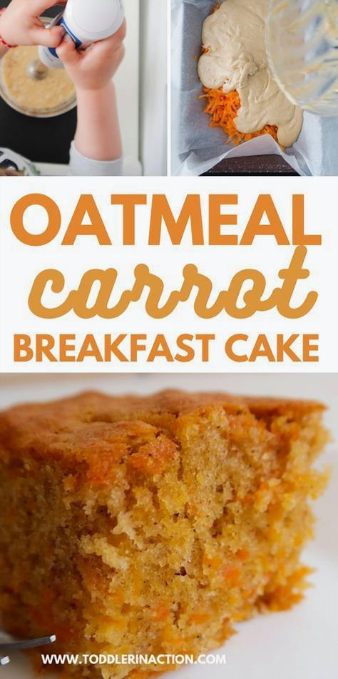 Try this delicious and wholesome carrot cake recipe that's perfect for both kids and adults. This simple oatmeal carrot cake is not only tasty but also makes for a nutritious breakfast option. Easy Oatmeal Carrot Cake, Oatmeal Loaf Cake, Oat Carrot Cake Recipe, Healthy Carrot Cake Baked Oats, Carrot Cake Pancakes Easy, Healthy Breakfast Cake Recipes, Baked Carrot Cake Oatmeal, Oatmeal Carrot Breakfast Cake, Blw Cake