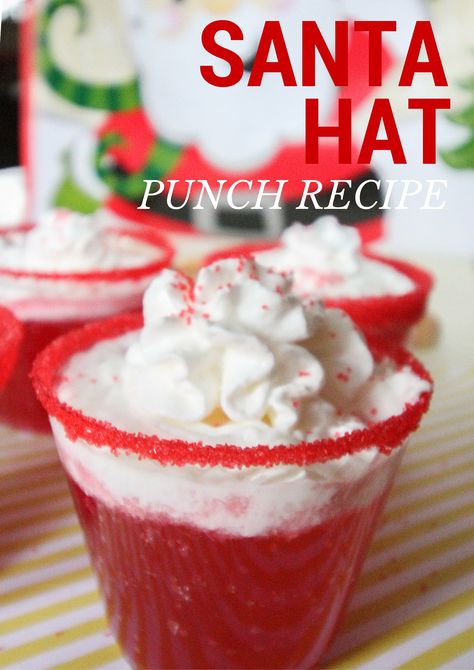 Mix up a fun holiday punch using Dasani Sparkling Water. Nothing better than a little bit of Santa Hat Punch to make your party merry and bright. @dasaniwater #ad #SparklingHolidays Christmas Punch Alcohol, Santa Punch, Holiday Punch Recipe, Christmas Party Drinks, Christmas Punch Recipes, Punch Drinks, Holiday Punch, Christmas Punch, Punch Recipe