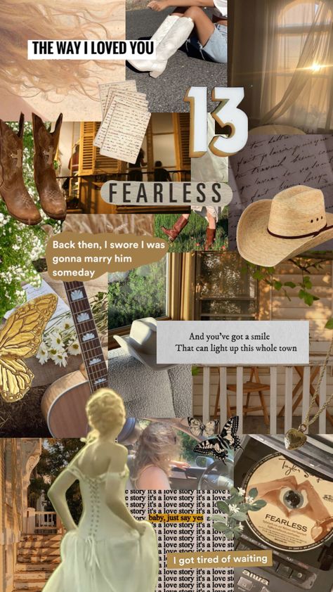 Fearless 🫶🏻 #taylorswift #fearless #fearlesstaylorsversion #music #moodboard #summer #fall #collage #country #swiftie Fearless Moodboard, Fearless Taylor Swift Mood Board, Fearless Collage, Fearless Background Taylor Swift, Taylor Swift Fearless Moodboard, Taylor Swift Fearless Collage Wallpaper, Taylor Swift Fearless Album, Taylor Swift Collage Fearless, Taylor Swift Song Collage