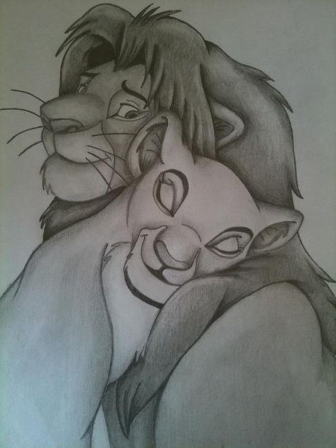 Funny Cartoon Drawings, King Drawing, Lion King Drawings, Lion Drawing, Simba And Nala, Disney Art Drawings, Disney Sketches, Amazing Drawings, Drawing Tutorials