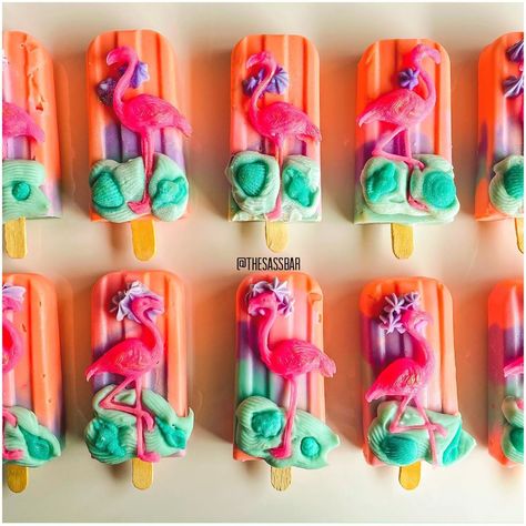 Flamingo Popsicle, Soap Popsicles, Popsicle Soap, Flamingo Soap, Flamingo Nursery, Tropical Nursery, Flamingo Birthday Party, Tropical Baby Shower, Flamingo Birthday