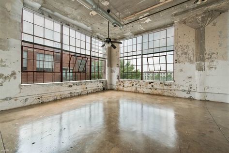 Warehouse Loft Apartment, Loft Windows, Industrial Windows, Factory Interior, Apartment Exterior, Renovation Architecture, Apartment Loft, Rooftop Lounge, Loft Studio