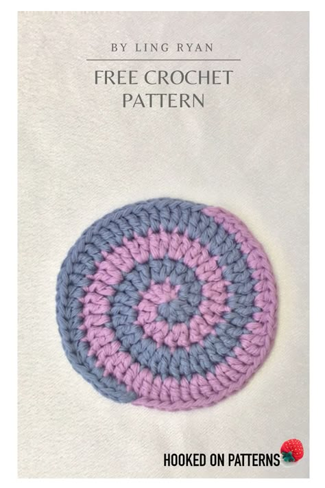 Turtle Coaster, Spiral Crochet Pattern, Crochet Cushion Covers, Crochet Cushion Pattern, Detailed Crochet, Coasters Crochet, Spiral Crochet, Crochet Coasters Free Pattern, Crochet Cushion