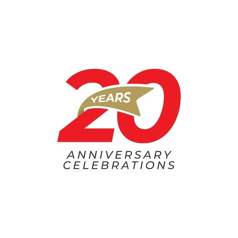 20 Years Anniversary Logo, 20 Anniversary Logo, 20 Years Anniversary, 20 Anniversary, 20 Year Anniversary, Anniversary Logo, Logo Concept, Anniversary Celebration, 20th Anniversary