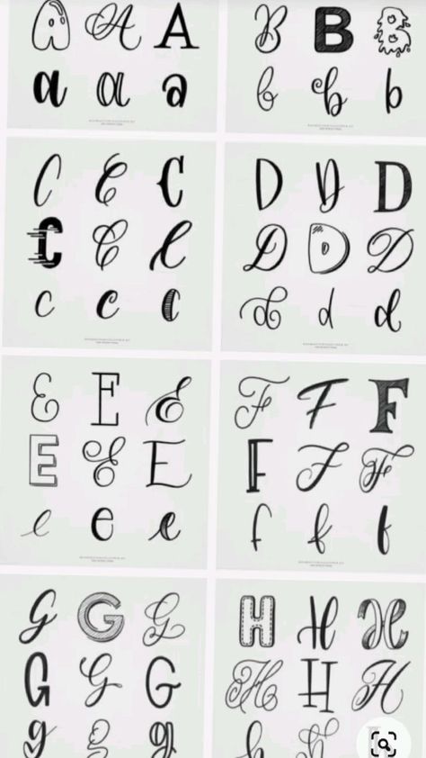 Japanese Dairy Writing, Pretty Letter Fonts, Fancy Writing Styles, Fancy Lettering Fonts, Letter Types, Handwritten Fonts Alphabet, Dairy Writing, Fancy Cursive Fonts, Gcse Sketchbook