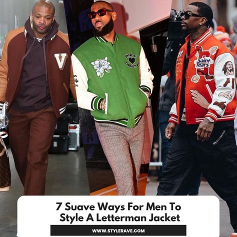 Men Letterman jacket Letterman Jacket Outfit Men, Letterman Jacket Aesthetic, Men Style Outfits Casual, Men Style Tips Clothing, Letter Man Jacket, Fashion Men 2023, Varsity Jacket Outfit Mens, Men Style 2023, Letterman Jacket Pictures