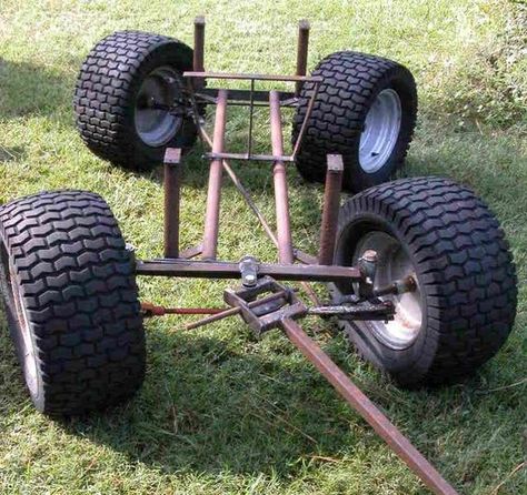 Homemade Tractor, Atv Trailers, Trailer Plans, Trailer Build, Exterior Modern, Metal Working Projects, Radio Flyer, Terrace Design, Utility Trailer