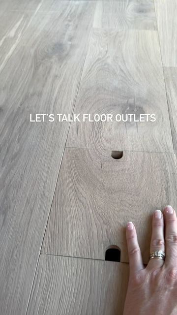 Kelly Griffiths on Instagram: "Save for later: this is the perfect solution for floor outlets. Don’t go for those bulky circle ones that will stand out and also not work well under rugs. With this option you won’t even see the outlets and can place furniture seamlessly over them.  Are you building or renovating? Planning to add new flooring?  #floor #hardwoodfloors #hardwoodflooring #hardwood #woodfloors #woodflooring #outlet #flooring #floor #flooroutlet #customhomes #customhome #luxuryhomes #luxuryhome #homebuild #homeinspo #familyhome #interiordesignideas #interiordesigners #designbuild #mydomaine" Floor Outlets Living Rooms, Recessed Floor Outlet, Floor Outlets, Greenhouse Diy, Floor Outlet, New Flooring, House Construction, Technology Integration, Diy Greenhouse