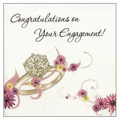 Engagement Card Design, Happy Anniversary Wedding, Engagement Wishes, Congrats On Your Engagement, Happy Engagement, Engagement Images, Engagement Congratulations, Rings Ceremony, Just Happy Quotes