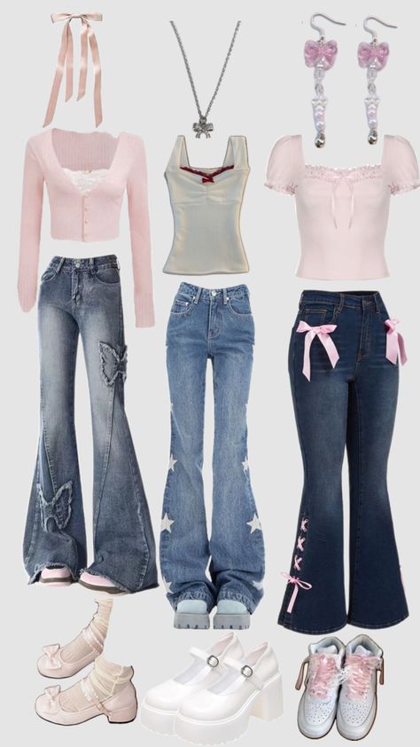 Coquette outfits Coquette Outfits, Coquette Outfit, 2000s Outfits, Trendy Outfits For Teens, Clothes And Shoes, 2000s Fashion Outfits, Cool Fits, Cute Everyday Outfits, Really Cute Outfits