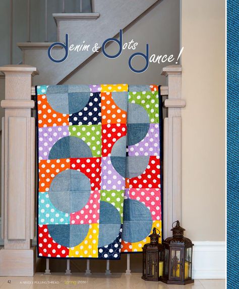 Circle Quilt Patterns, Polka Dot Quilts, Drunkards Path Quilt, Charm Pack Quilts, Homemade Quilts, Circle Quilts, Quilt Care, Childrens Quilts, Make A Quilt