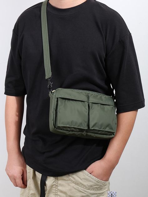 Bag Packing List, Men Crossbody Bag, Shoulder Bag For Men, Crossbody Bag Fashion, Bag Packing, Street Trends, Cross Bag, Mobile Phone Bag, Classic Casual