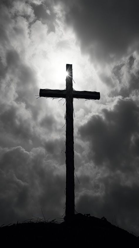 Jesus cross monochrome outdoors symbol. | premium image by rawpixel.com Christmas Cross Wallpaper, Juses Christ Wallpaper Hd, Black And White Cross Wallpaper, The Cross Wallpapers, S24 Wallpaper, Kings Wallpaper, Christianity Aesthetic, Wallpaper Kristen, Background Jesus