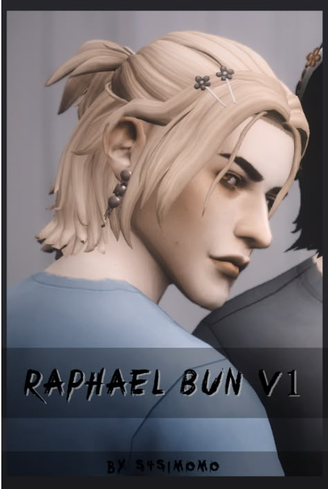 Source: Tumblr | Male Hair | Bun / Updo | BGC | Sims 4 | TS4 | Maxis Match | MM | CC | Pin by sueladysims Ts4cc Hair, Cc Men, Sims Skins, 2000 Followers, Sims 4 Hair Male, Mod Hair, Sims 4 Anime, Pelo Sims, Sims 4 Mm Cc