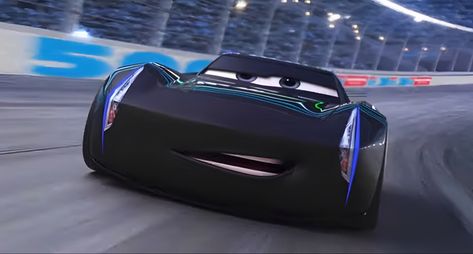 Black Car From Cars Movie, Mcqueen Pp, Jackson Storm Cars, Cars Pfp, برق بنزين, Cars Cartoon Disney, Presentation Night, Jack Storms, Storm Wallpaper