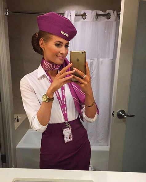 Flight Attendant Hair, Kathy West, Airline Attendant, Wow Mom, Flight Attendant Fashion, Flight Attendant Uniform, Female Office, Flight Attendant Life, Feminine Skirt