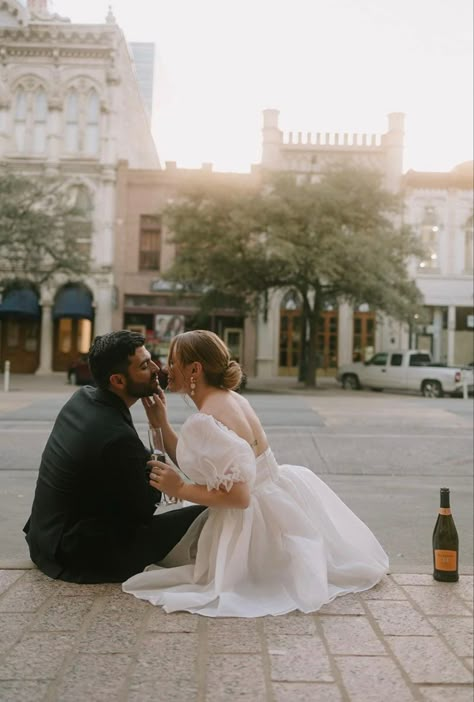 Movie Theater Date, Date Images, Champagne Popping, Italy Photoshoot, City Hall Wedding Photos, Texas Engagement Photos, Courthouse Wedding Photos, Engagement Picture Outfits, Cute Engagement Photos