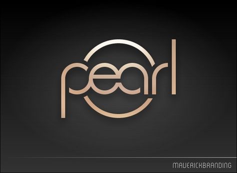 Logo Design Pearl Logo Design, Pw Logo, Typography Logo Design, Jewelry Logo Design, Tea Logo, Bubble Tea Shop, Pearl Drums, Small Business Instagram, Pearl Logo