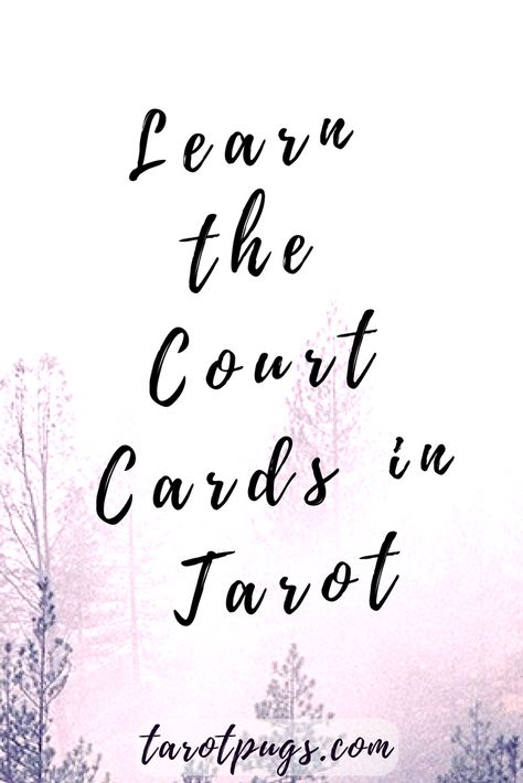 Learn the Court Cards in Tarot | TarotPugs New Tarot Deck, What Are Tarot Cards, Learn Tarot, Court Cards, Tarot Cards For Beginners, Learning Tarot Cards, Tarot Card Spreads, Mystery School, Tarot Tips