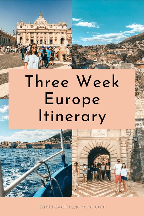 European Travel Itinerary, 3 Weeks In Europe, Anniversary Trip Ideas, Travel Destinations In The Us, Europe Trip Planning, Europe By Train, European Bucket List, Essentials Outfit, European Itineraries