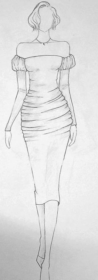 Fashion, dress, pencil, drawing, sketch, woman, girl, evening dress, strapless Women Dress Drawing Sketch, Basic Illustration Fashion Sketches, Pencil Art Drawings Dress, Dress Pencil Sketches, Bodycon Dress Sketch, Evening Dresses Sketch, Pencil Drawings Dresses Sketch, Modern Dress Drawing, Short Dress Sketch