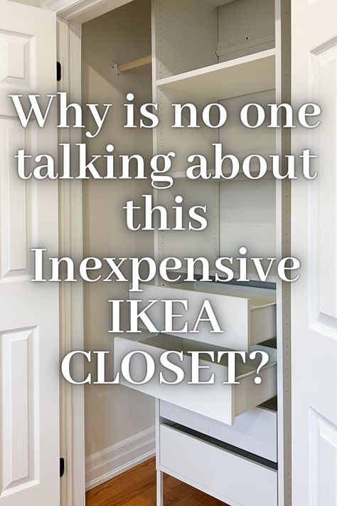 Don't spend your money without reading this! Best Small Closet Organization, Closet Solutions For Small Closets, Wardrobe Closet Organization Ideas, Closet Organization Ideas Drawers, Storage Closet Shelving Ideas, Non Walk In Closet Ideas, Bedroom Closet Design Layout, How To Clean Your Closet, Sliding Closet Organization