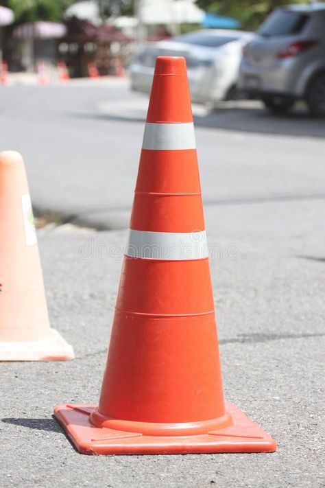 Traffic cones. royalty free stock photos Traffic Cone, Everyday Items, My New Room, Vector Icons, On The Road, Free Stock Photos, The Road, Photo Image, Royalty Free Stock Photos