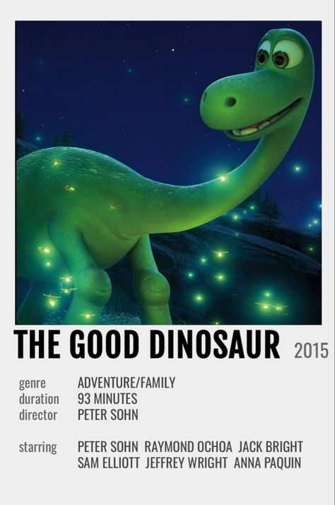 Minimalistic Movie Poster The Good Dinosaur Poster, Disney Dinosaur, Dinosaur Movie, Good Animated Movies, New Disney Movies, Film Polaroid, Disney Movie Posters, Good Dinosaur, Dinosaur Posters