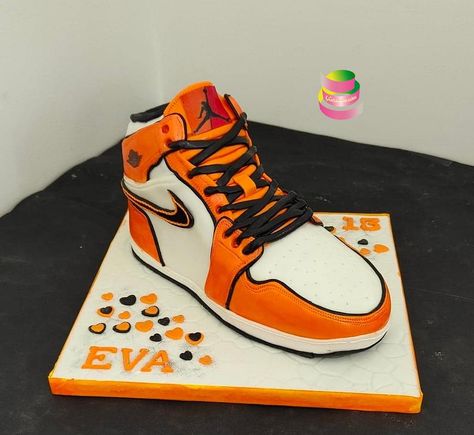 Happy 13th Birthday, Air Jordan 1 Mid Se, Nike Shoes (men), Wings Logo, Air Jordan Sneakers, Black Wings, Orange Cake, Birthday Planning, Air Jordan 1 Mid