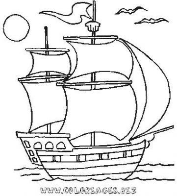 Pirate Ship Drawing, Ocean Creatures Art, Pirate Quilt, Sailboat Drawing, Summer School Crafts, Boat Drawing, Fabric Painting Techniques, Ship Drawing, Easy Drawings For Kids