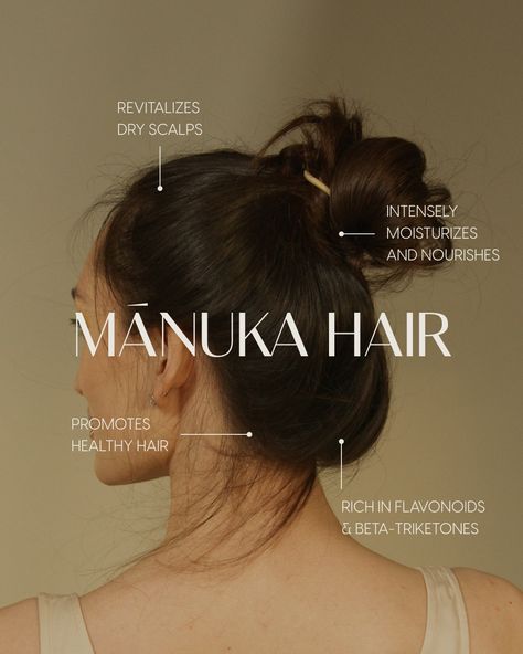 Introducing in 4 amazing products; 🍃Mānuka Hair 🍃 ✨Mānuka Shampoo ✨Mānuka Masque ✨Mānuka Leave-In Serum ✨Go & Glow Hair Gift & Travel Set Shop now via the link in bio! Hair Oil Branding, Shampoo Shoot, Hair Product Design, Hair Oil Advertisement, Shampoo Advertising, Shampoo Ads, Eco Friendly Hair Products, Shampoo Product, Hair Ads