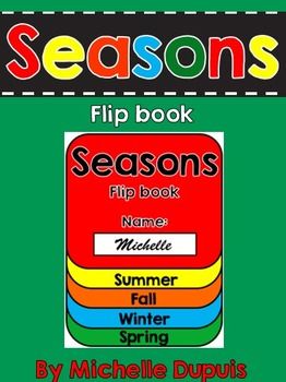 Seasons Flip Book, Teaching Resources Primary, Seasons Activities, Flip Books, Weather Activities, Book Names, Spanish Resources, Book Bundles, Be Creative